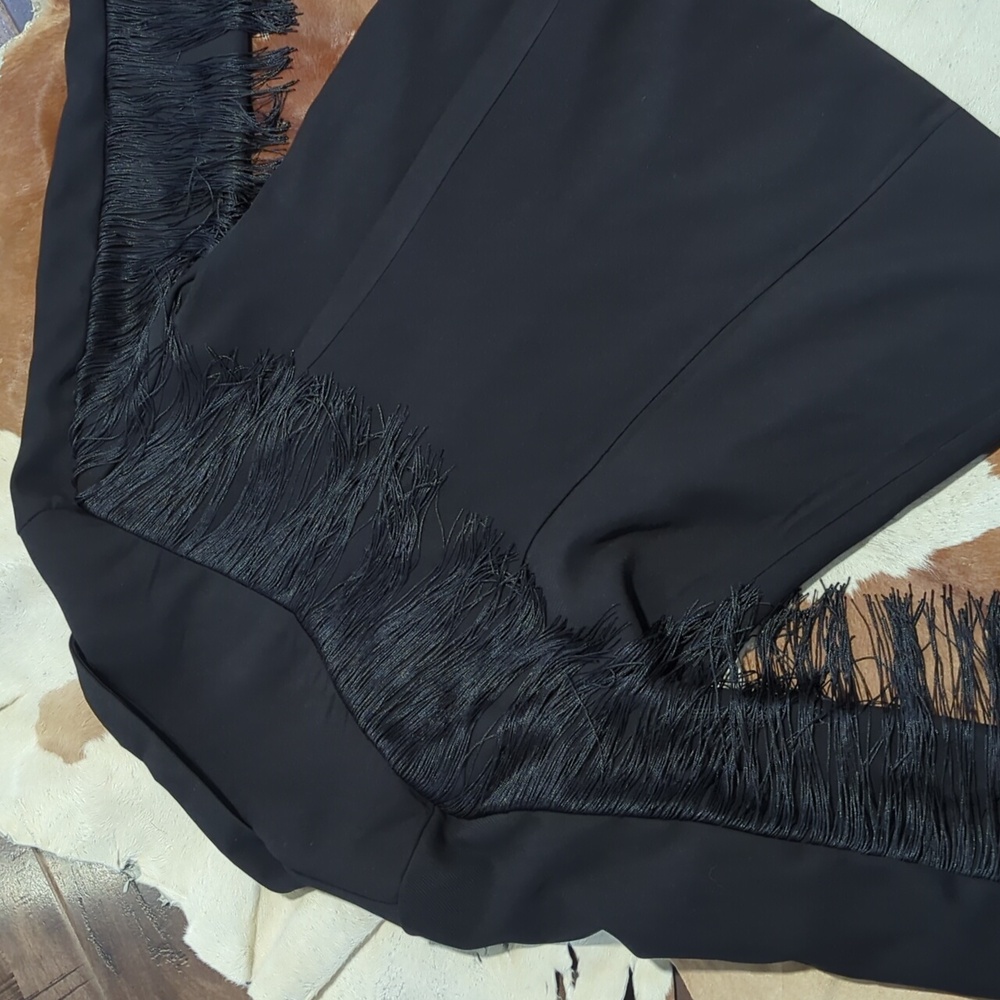 Lucky & Blessed Black Fringe Blazer View 4